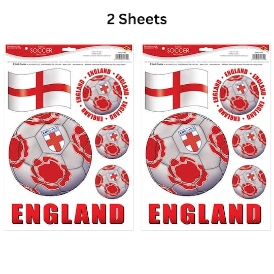 Beistle Soccer Peel 'N Place Decoration Packs